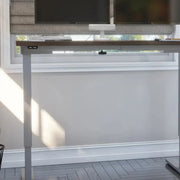 View Bestar Upstand 61 cm x 122 cm (24 in. x 48 in.) Height Adjustable Desk with Dual Monitor Arm image 6