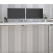 View Bestar Upstand 76.2 cm x 182.9 cm (30 in. x 72 in.) Height Adjustable Desk with Dual Monitor Arm image 4