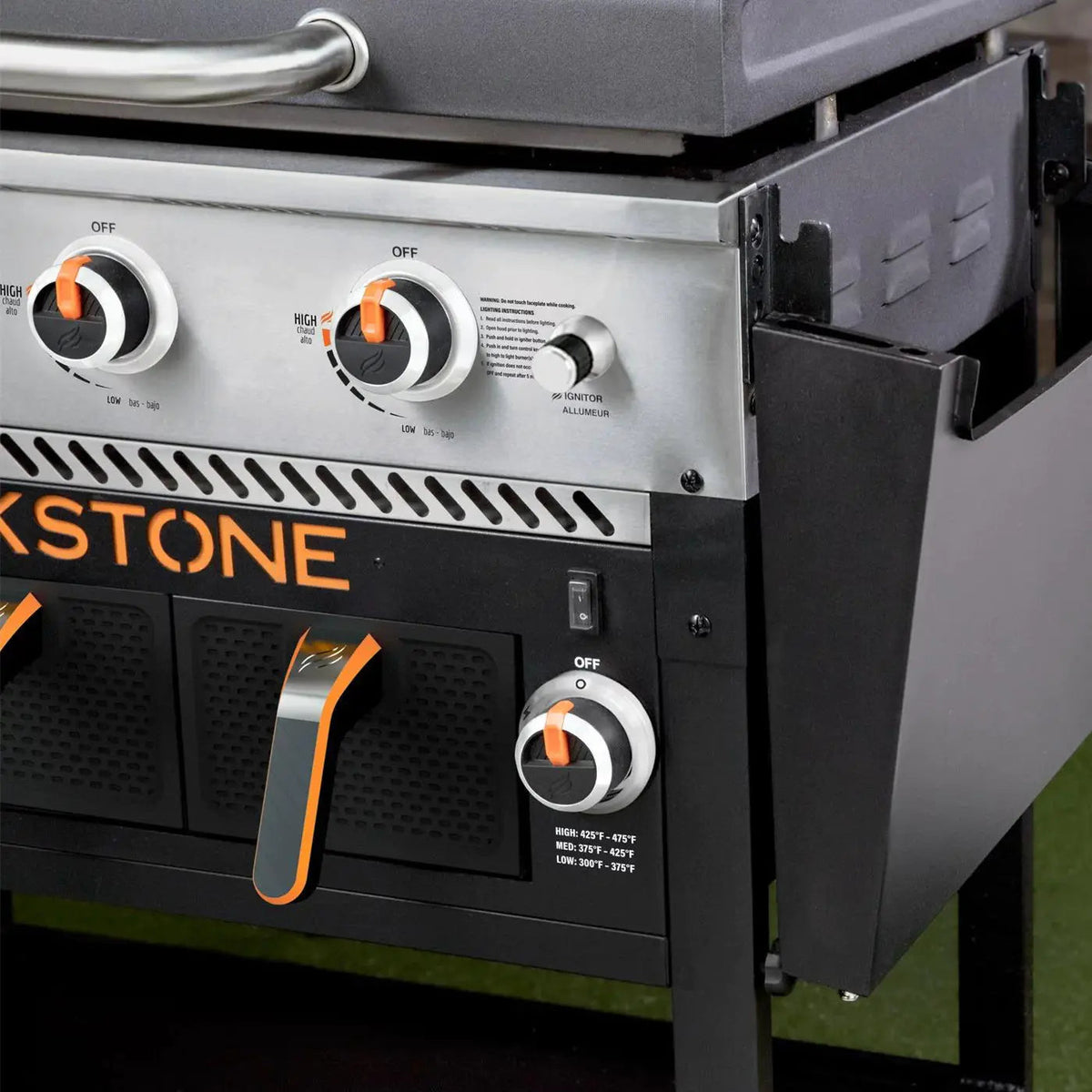 28" 2-Burner Propane Griddle with Air Fryer – 524 sq in Cooktop, Hood & Warming Drawer