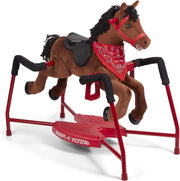 View Brown plush interactive riding horse image 1