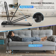 View CoolHut Walking Pad, Under Desk Treadmill, 4-in-1 Home/Office Treadmill, Compact and Portable Foldable Treadmill, No Installation, Low Noise, LED... image 2