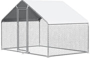 View Chicken Coop Large Metal Chicken House/Pen for 6/10 Chickens Poultry Cage image 1