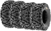 View I ATV/UTV all-terrain Tires 25x8-12 Front & 25x10-12 Rear Set of 4 A033 6-PR Tubeless image 1