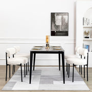View DYHOME White Dining Chairs Set of 4, Mid-Century Modern Dining Chairs, Kitchen Dining Room Chairs image 1