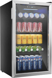 View EUHOMY Beverage Refrigerator, 126 Can Mini fridge with Glass Door image 1
