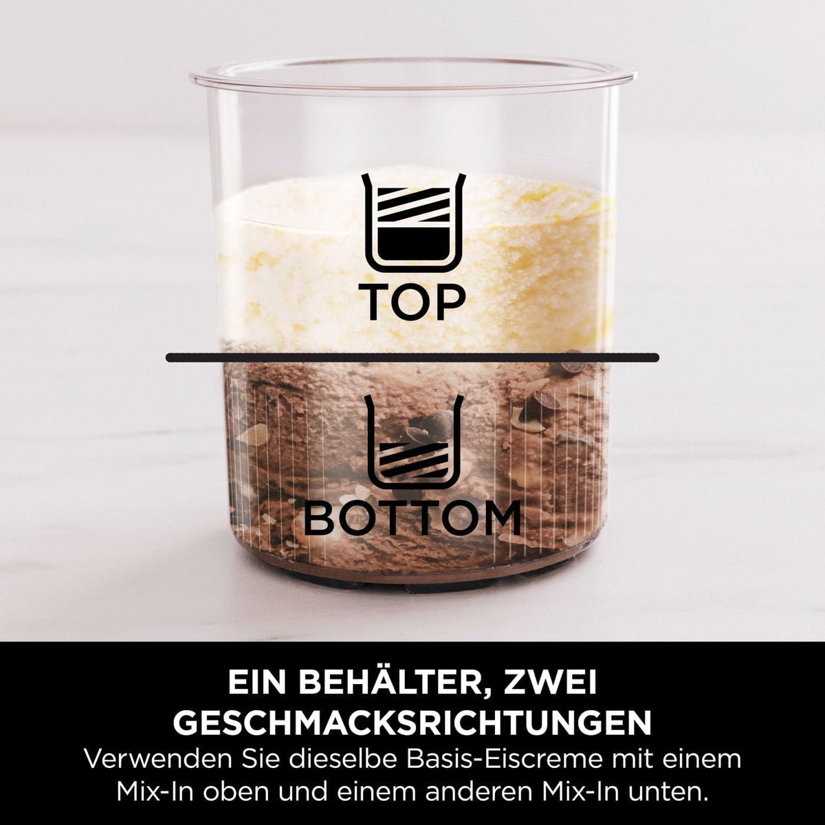 Ninja CREAMi Deluxe Eis-und Eisgetränkmaschine mit 2 Bechern, 10 Funktionen, macht Eiscreme, Gelato, Sorbet, Frozen Yoghurt, Milchshakes, Slushi &