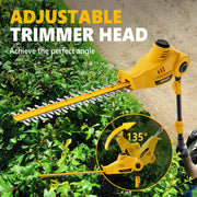 View 20V MAX Cordless Pole Hedge Trimmer, 2 x 2.0Ah Batteries and Charger Included image 3