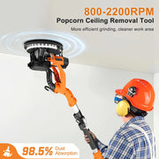View 1000W Drywall Sander with Vacuum and LED Light, Electric Wall and Ceiling Sander with Dust Collection image 4