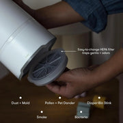 View 3-in-1 Baby Air Purifier, Compact Nursery Air Cleaner for Baby Room, Bedroom and Home image 4