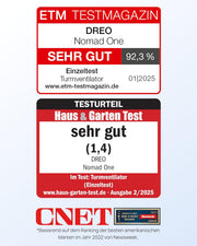 View Dreo Smart 20dB Leiser Turmventilator, 10 m Wurfweite 4 Geschwindigstufen 4 Modi 8 Std. Timer 90° oszillierende Ventilator mit Kühlung WLAN & image 2