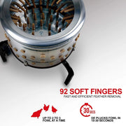 View 1 HP Electric Chicken Plucker, Stainless Steel, 120VAC, 280 RPM, 20-Inch Drum, 92 Soft Fingers image 4