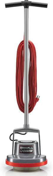View Commercial Orbiter Hard Floor Cleaner Machine, Multi-Purpose Floor Cleaning, Random Orbital Drive, Wide Cleaning Path, 50-Foot Long Cord, ORB550MC, Gray/Red-Oreck image 2