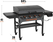 View Iron-Forged 36" Omnivore Griddle – Premium Powder-Coated Steel with Reinforced Hood, Black Finish image 3