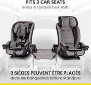 View 4-in-1 Convertible All-in-One Car Seat, infant to toddler, rear and forward facing, booster mode, backless booster, Fits 3 across, Washable seat, Birth to 10 years, Hexagon Horizon image 4