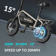 View 5TH WHEEL 14 in Electric Bike for Adults with 650W Peak Motor Electric Bicycle, 36V 7.8Ah Battery Ebike, UL2849 image 4