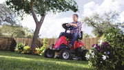 View 382cc 6-Speed Riding Lawn Mower with Adjustable Cutting Height image 3