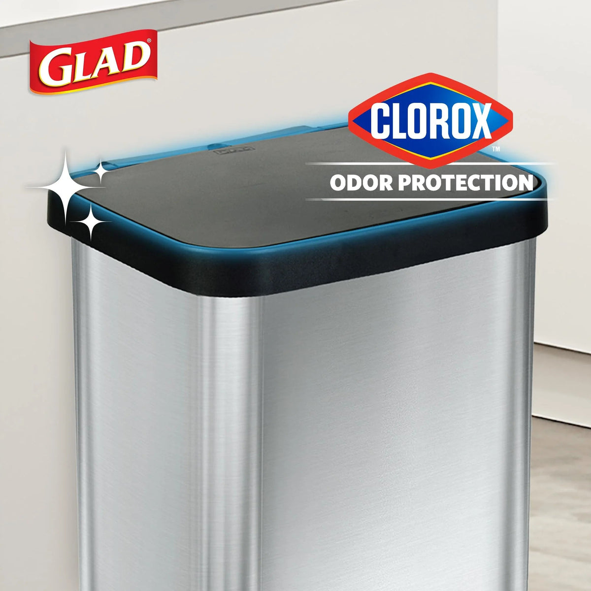 20 Gallon Stainless Steel Step Trash Can, Large Kitchen Garbage Bin with Odor Control
