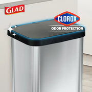 View 20 Gallon Stainless Steel Step Trash Can, Large Kitchen Garbage Bin with Odor Control image 3