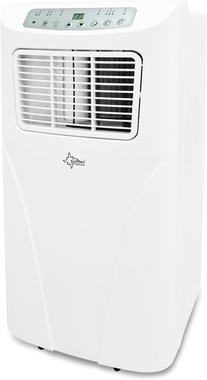 SUNTEC Mobiles Klimagerät Impuls 2.6 Eco R290 – Klimaanlage mobil und leise mit Abluftschlauch – Kühler & Entfeuchter für Räume bis 34 qm – Mobile