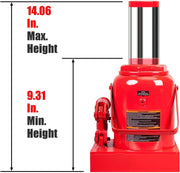 View BIG RED 50 Ton Low Profile Hydraulic Bottle Jack – Welded Construction for Automotive & Heavy Lifting image 3