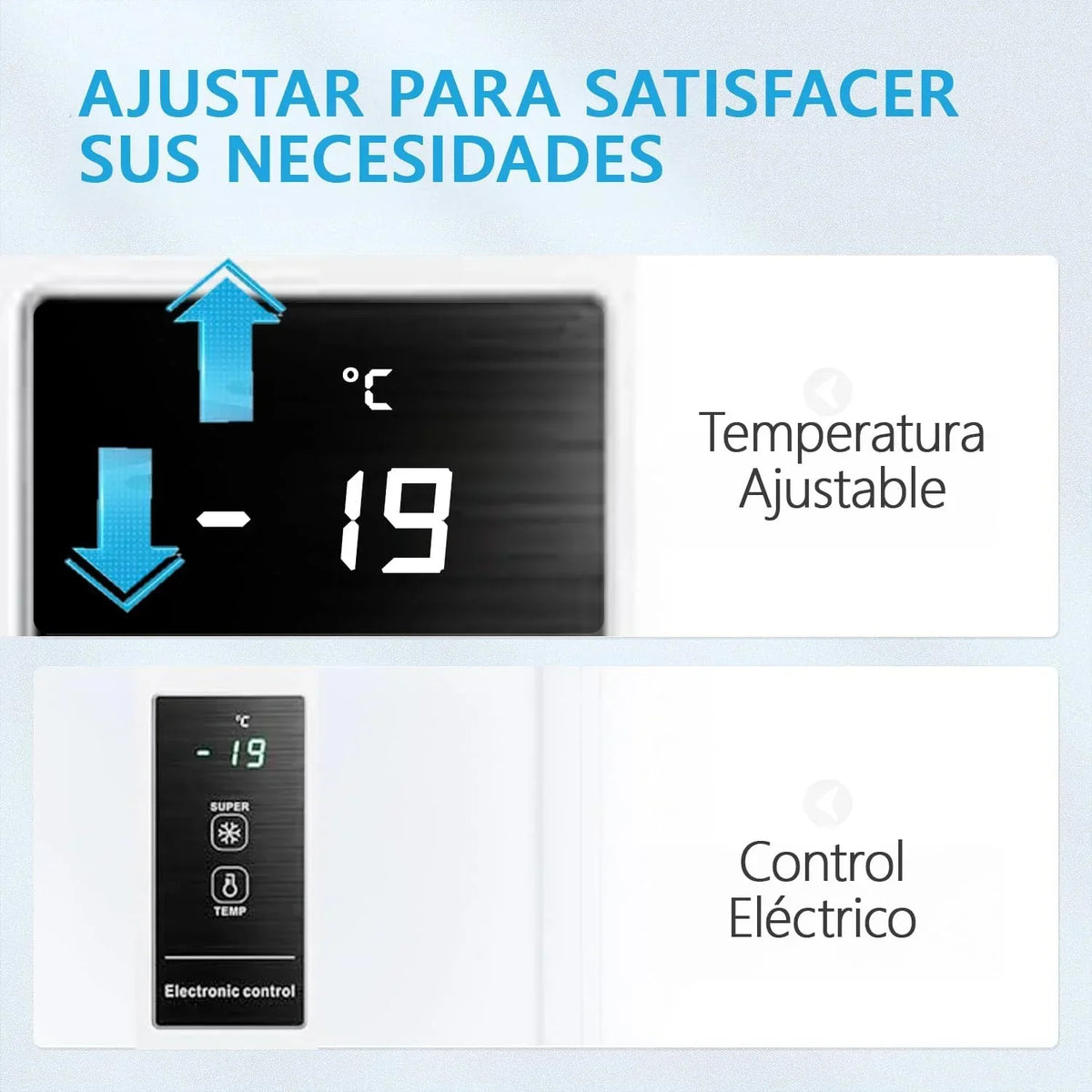MIDEA Arcon Congelador Pequeño Horizontal de 99L, Motor Inverter, Control Electrónico de Temperatura, Tecnologia D-TYPE Tube, Cestas con Asa, Easy