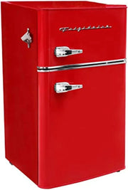 View Frigidaire Retro Mini Fridge with Freezer & Side Bottle Opener-Small 2 Door Refrigerator for Office Bar or College Dorm Room-3.1 Cu Ft – 19”"D x 20.5" W x 33.5" H image 2