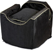 View Dog Car Seat: Lookout I Dog Booster Car Seat for Dogs Small 5-15 lbs, Size: Small, Fabric: Black Diamond, Pet Car Seat to Alleviate Car Sickness for Dogs, Removable Machine Washable Cover image 1