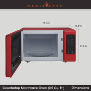 View Magic Chef 0.9 cu ft Countertop Microwave Ovens in New Model image 2