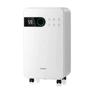 View 32 Pints Dehumidifier with Sleep Mode and 24H Timer for Home Basement-White image 1