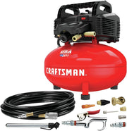 View 6 Gallon Pancake Air Compressor, Oil-Free Portable Compressor Kit for Garage, Workshop and DIY Projects image 1