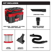 View 18V Cordless 2.5-Gallon Wet/Dry Vacuum with 2 x 6.0Ah Lithium-Ion Batteries image 2