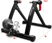 View Bike Trainer Stand Indoor Riding - Sportneer Magnetic Stationary Bicycle Exercise Stand with Noise Reduction Wheel, 6 Resistance Adjustable image 3