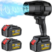 View Electric Cordless Leaf Blower, Handheld Electric Leaf Blower, Mini Jet Dry Blower Fan with 2 Packs 2.6Ah Batteries and Charger, Violent Turbo Jet Blower for Lawn, Patio, Outdoors, Car, Home image 1