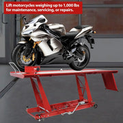 View Garvee Hydraulic Motorcycle Lift - 1000lbs Capacity, Lift Hoist, Jack Stand, for Mechanics, Workshops, Homes image 2