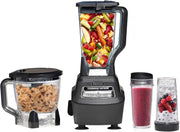 View 1500W Blender and Food Processor System with 72-Oz. Pitcher, 64-Oz. Bowl and 16-Oz. To-Go Cups, Black image 1
