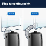 View Pingüino PACEL112 Silent Aire Acondicionado Portátil Silencioso con Tecnología Eco Real Feel y Cool Surround, Función Deshumidificadora, 2.9 kW, 63 dB image 6
