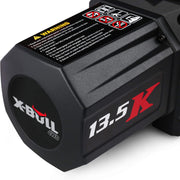 View 13,500-pound load capacity electric winch - 12-volt DC power supply, suitable for off-road trailer towing, dual-function wireless remote control image 4