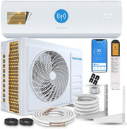 View Danyon Klimaanlage Split - 12000 BTU - 3,4 kW, Selbstreinigung, leise, Smart Home, Inverter Klimagerät mit Heizfunktion, Splitgerät vorgefüllt mit R32 image 1