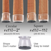 View BUMACO 40Pcs Chair Leg Floor Protectors Silicone Covers to Protect Floors image 4