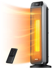 View Dreo Space Heater for Inside, Electric Heater for Home with Remote, 24 in 11ft/s Fast Quiet Heating, 3 Modes, Safe Energy Efficient Heaters for... image 1