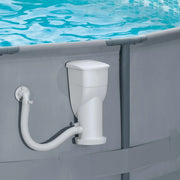 View Gallons Per Hour 2 in 1 Filter Pump and Skimmer System with Clamps and 1.5 Inch Hose Fitting for Above Ground Swimming Pools image 1