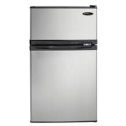 View Danby Designer 3.1 cu. ft. Dual Door Compact Fridge with Freezer in Stainless-steel Look image 2