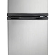 View Danby Designer 3.1 cu. ft. Dual Door Compact Fridge with Freezer in Stainless-steel Look image 3