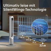 View Philips Smarter Turmventilator 7000 Series – 8,4 m/s stark, ultraleise 22 dB, energieeffizient, App & Fernbedienung, Wlan, 12 Stufen, Schlafmodus, image 3