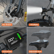 View 5TH WHEEL W17B 26 in Electric Bike for Adult, 500W Peak Electric Bike with 36V 10.4Ah Removable Battery, Electric Bicycle with 7 Speed, UL2849 image 6