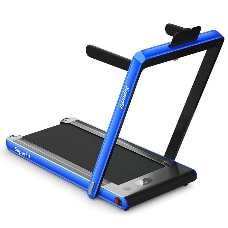 2-in-1 Folding Electric Treadmill, 2.25 HP, Under-Desk, with Dual Display and Smart App Control