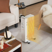 View Costway 1500W Oil Filled Space Heater Electric Oil Radiant Heater w/ Safety Protection image 3