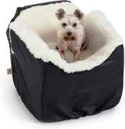 View Dog Car Seat: Lookout I Dog Booster Car Seat for Dogs Small 5-15 lbs, Size: Small, Fabric: Black Diamond, Pet Car Seat to Alleviate Car Sickness for Dogs, Removable Machine Washable Cover image 2