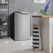 View Danby 4.4 cu. ft. Retro Compact Fridge in Iridium Silver (DAR044A6DDB) image 6