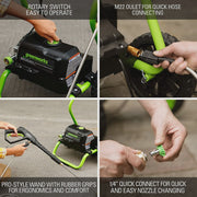 View Greenworks 2000 Max PSI, 1.1 GPM (13 Amp) Electric Pressure Washer GPW2000-1RG image 5
